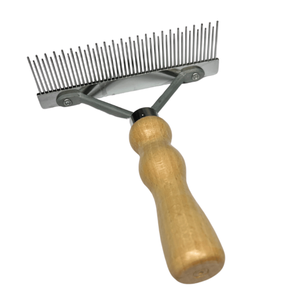 หวีสัตว์เลี้ยงขนาดเล็กที่เป็นมิตรกับสิ่งแวดล้อมและยั่งยืน ป้องกันไฟฟ้าสถิต สำหรับสุนัขและแมว พร้อมด้ามจับที่สะดวกสบายสำหรับการแปรงขนทุกวัน - Product Image 4