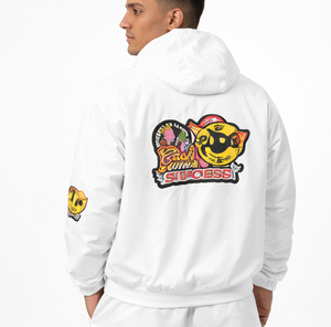 New Style Custom Logo Men's Oversized Cartoon Patch <b>Zip</b> <b>Up</b> Windbreaker <b>Jacket</b> Streetwear Zipper Sweatshirt Windbreaker <b>Jacket</b> - Product Image 3