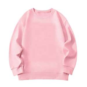 เสื้อสเวตเตอร์คอกลมผ้าฝ้าย100%, เสื้อสเวตเตอร์ระบายอากาศได้ดีสีพื้นทรงหลวมสำหรับฤดูใบไม้ผลิฤดูใบไม้ร่วงพิมพ์ลายดิจิตอลถัก - Product Image 4