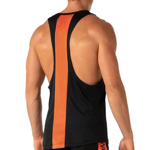 Camisetas de tirantes personalizadas para hombre, cuello redondo, holgadas, para yoga, ropa de gimnasio, MOQ bajo a bajo precio - Product Image 5