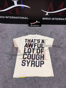 Chemises surdimensionnées imprimées 100 % coton de qualité supérieure pour hommes, nouveau t-shirt « THAT'S AWFUL LOT of COUGH SYRUP », vêtements pour hommes, chemises Asali - Product Image 2