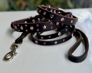SN HANDICRAFTS Premium Eco-Friendly Modern Animal Print Heavy Duty <b>Dog</b> <b>Leash</b> with 100% Cotton Material and Bowknot Decoration - Product Image 1