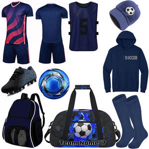 Tenue de football personnalisée complète : maillot et short d'équipe avec options de design - Product Image 1