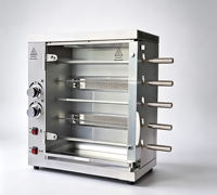 Four à rôtir vertical à gaz XY, machine à rôtir le poulet automatique pour cuisine commerciale
