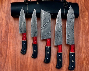 Wholesale LEGACY BLADES Damascus Steel <b>Kitchen</b> <b>Knife</b> Set 5-Piece Wooden Handle <b>Sharp</b> Ambidextrous Handmade OEM ODM Factory - Product Image 5