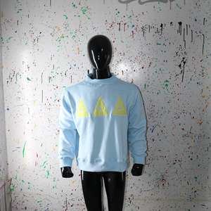 <b>Mock</b> <b>Neck</b> Sweatshirt 100% Applique Embroidery wide <b>neck</b> Sweatshirt Finer Threads - Product Image 2