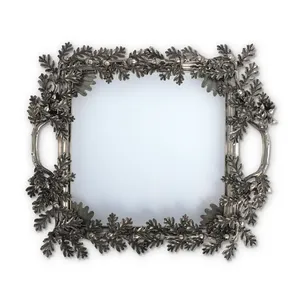 Elegante Tazón de Cerámica Hecho a Mano con Diseño de Plantas, Bandeja Decorativa para Servir Frutas, Decoración para Fiestas y Cocina, Estilo Americano Ecológico - Product Image 4