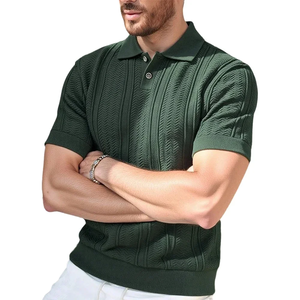 เสื้อเชิ้ตผู้ชายผ้าถักเนื้อเรียบ แขนสั้น แต่งลาย ทันสมัย สไตล์ลำลอง ธุรกิจ ปกติดกระดุม เป็นมิตรกับสิ่งแวดล้อม ระบายอากาศได้ดี - Product Image 1