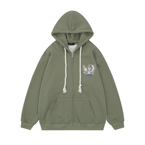 Sudadera con Capucha Estampada para Hombre, Estilo Oversize, de Gran Gramaje, Ropa Personalizada, Venta al por Mayor, Suministro Directo de Fábrica - Product Image 2