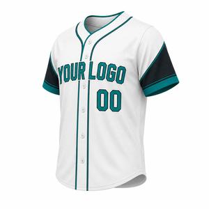 Custom Baseball Jersey <b>White</b> Short Sleeves <b>Button</b> Front Sublimated Print Unisex Adult Regular Fit All Seasons Custom Logo - Product Image 5