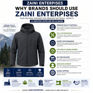 220g Polyester Softshell <b>Jacket</b> Windproof Breathable Eco-Friendly Hooded Gray <b>White</b> Panel Design Front Logo Premium Quality - Product Image 5