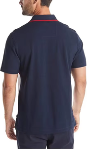 Chemises décontractées pour hommes sur mesure en gros, manches courtes, infroissables, avec poche, 180 grammes, 100 % coton tricoté, imprimées numériquement - Product Image 2