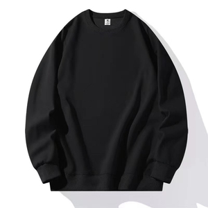 เสื้อสเวตเชิ้ตคอกลมผู้ชาย ทรงปกติ สีพื้น ผ้าถัก 100% คอตตอน ระบายอากาศได้ดี สวมใส่สบายๆ สำหรับฤดูใบไม้ร่วง - Product Image 2