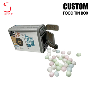 Boîtes en fer blanc de qualité supérieure, personnalisées, de qualité alimentaire, anti-contrefaçon, à l'épreuve des enfants, pour bonbons, menthes et tirelires métalliques - Vente en gros - Product Image 1