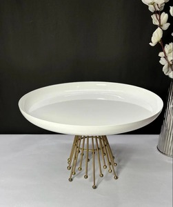 Most Stylish Antique Metal White <b>Cake</b> <b>Stand</b> Elegant Wedding Centerpiece & Table Decoration for Weddings Parties Birthdays - Product Image 4