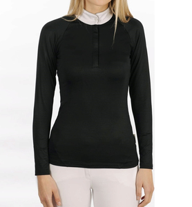 Customized Women's Equestrian Base Layer Show <b>Shirts</b> Breathable Elastic Fabric Horse Riding Clothing Short Sleeves Modern Luxury - Product Image 1