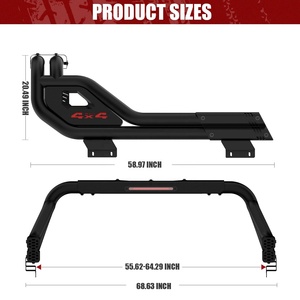 Barra Antivuelco Reforzada para Camioneta con Luz de Freno, Barra Deportiva de Acero para Hilux, Ranger, F150, RAM 1500, D-Max, NP300, 4x4, BYD Shark 6 - Product Image 2