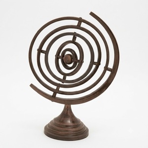 Decorative Aluminum Armillary Sundial Vintage Celestial Sphere Home Decor Centerpiece Collectible Gift for Garden and Office - Product Image 3