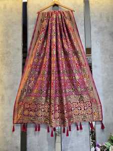 ผ้าคลุมไหล่คุณภาพพรีเมียม ผลิตจากใยวิสโคสแท้ เนื้อผ้าจอร์เจตต์ น้ำหนักเบา พลิ้วไหว เหมาะสำหรับงานปาร์ตี้ งานแต่งงาน สไตล์ชาติพันธุ์ สำหรับผู้หญิง ขายส่ง รับผลิตแบบ OEM ส่งออก - Product Image 4