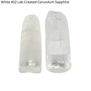 # 12 boules de saphir corindon blanc synthétique cultivé en laboratoire, fusion par flamme simulée, 100 grammes - Product Image 1
