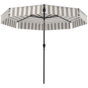 Ombrellone da Esterno 3M (8.6FT) con Protezione UPF 30+, 2 Livelli Ventilati, 8 Stecche, Inclinabile, con Manovella, per Patio e Spiaggia - Product Image 1