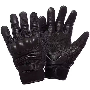 Guantes de Motociclismo de Cuero Impermeables con Pantalla Táctil (Velocity Race Gear) para Uso Universal y Seguridad de las Manos - Product Image 4
