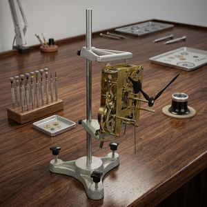 Watch Movement Holder Stand | Adjustable Clock Repair <b>Tool</b> | Heavy Duty Metal <b>Bench</b> Stand | for Regulating Assembly | and Repair - Product Image 2