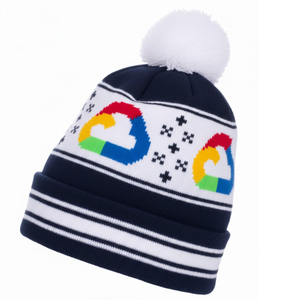 Gorros de Punto Personalizados con Logotipo de Primera Calidad para Hombre y Mujer, Gorros Deportivos de Invierno, Diseño Unisex Jacquard 2026 - Product Image 2