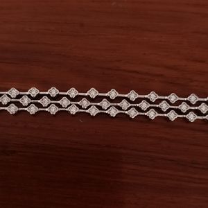 Pulsera de tenis de diamantes de varias filas con acabado en rodio, diseño geométrico, romántica, elegante, joyería para mujer, regalo - Product Image 3