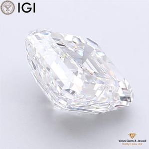 เพชร CVD ผลิตในห้องปฏิบัติการ สี E ความสะอาด VVS2 รูปทรง Asscher น้ำหนัก 3.50 กะรัต พร้อมใบรับรอง IGI สำหรับงานเครื่องประดับมืออาชีพ - Product Image 5