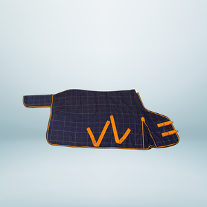 Alfombra de caballo de algodón encuadernado naranja Diseño de panal de alta calidad - Product Image 1