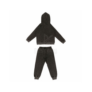 Vêtements décontractés de qualité supérieure pour enfants, ensembles de survêtements effet délavé, design personnalisé, fabriqués au Pakistan - Product Image 2