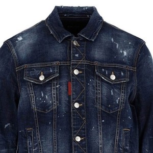Men's <b>Soft</b> Denim Jacket Classic Blue <b>Jean</b> Coat Casual Button Closure Outerwear Eco-Friendly Breathable Quick Dry - Product Image 2