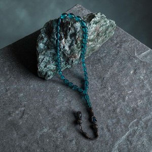 Tasbih de Resina Azul Océano, Cuentas de Oración Islámicas Hechas a Mano, Misbaha Ovalada, Elegante Regalo Musulmán, Cuentas de Oración Tasbih de Resina Azul Hechas a Mano - Product Image 1