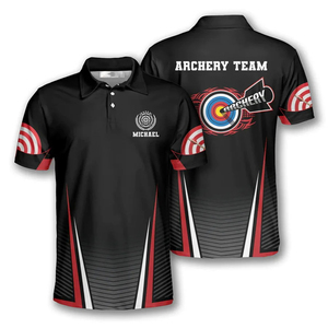 Uniforme de tir à l'arc décontracté ajusté pour homme, tissu 220g, séchage rapide, respirant, couleur personnalisée, logo personnalisé, design personnalisé - Product Image 1