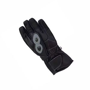Guantes de Carreras de Medio Dedo, de Cuero PU Rojo y Negro, con Protección para la Palma, Correa de Muñeca Ajustable, para Ciclismo al Aire Libre, Unisex - Product Image 5
