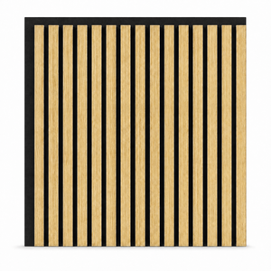 Panel Acústico Moderno Minimalista de MDF con Diseño de Listones de Chapa de Madera, Ecológico, Insonorizante, Decoración de Paredes Interiores - Product Image 1