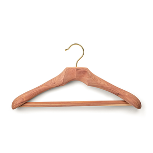 Cintres classiques standard pour adultes en bois massif naturel pour armoire, showroom, etc. - Product Image 4