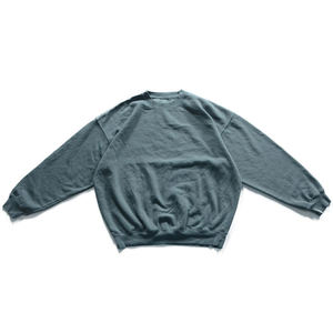 เสื้อสเวตเชิ้ตคอกลมผ้าฝ้าย 100% แบบวินเทจฟอกสี ทรงโอเวอร์ไซส์ สำหรับผู้ชาย - Product Image 6