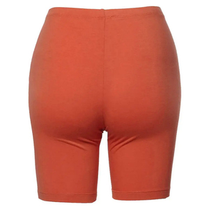 Shorts de sport et yoga taille haute pour femme en polyester/coton molletonné, respirants, anti-plis, taille élastique, séchage rapide, imprimés, logo personnalisé - Product Image 4