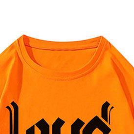 Camiseta con Estampado Personalizado, Estilo Vintage, de Algodón Desgastado, de Doble Capa, de Manga Corta, con Efecto Desgastado y Lavado Ácido - Product Image 6