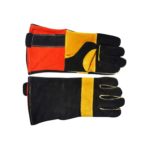 Guantes de Trabajo Resistentes de Cuero Vacuno para Bomberos, Soldadura y Seguridad Industrial, Talla XL, Pantalla Táctil, Anti-Impacto - Product Image 2
