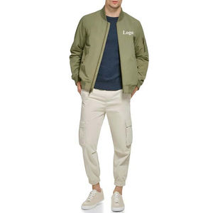 Vestes universitaires en satin de polyester avec logo personnalisé, design avant, pour hommes, haute qualité, style streetwear, service OEM Pakistan, décontractées - Product Image 3