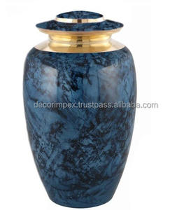 Venta rápida Exclusivo Elegance Blue para cenizas humanas Adulto Tamaño completo-Urnas pequeñas grandes para recaudar fondos para adultos y urnas de cremación - Product Image 1