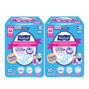 Sanisoft-pañales para adultos Super absorbentes (tipo cinta) (talla M) - Product Image 5