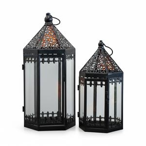 Portavelas de Hierro y Vidrio de Estilo Clásico, Decoración para el Hogar y Bodas, Colgante o de Mesa, Ecológico, Hecho a Mano, para Navidad - Product Image 6