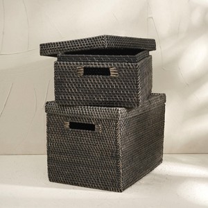 Clothing organizers rattan <b>storage</b> box handmade weaving container <b>boxes</b> from top-rated seller - Product Image 1