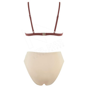 Womens High Waisted <b>Bikini</b> <b>Set</b> Two Piece <b>Triangle</b> Swimsuit Contrast Trim Bathing Suit Custom Logo Swimwear - Product Image 2