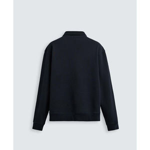 Sweat-shirts d'hiver en polaire de qualité supérieure, demi-zip, couleur noire personnalisée, col montant, pull-over avec logo personnalisé, sweat-shirts pour hommes - Product Image 3