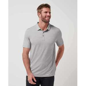 Service OEM, vente en gros de polos pour hommes à manches courtes, personnalisables, rouge et gris - Product Image 1